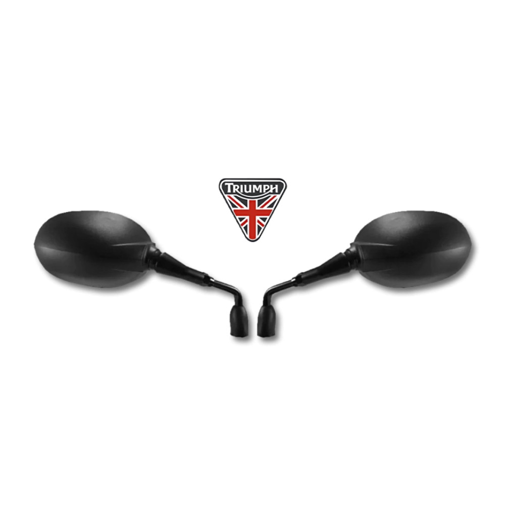 Par Retrovisor Triumph Tiger 800 Lente Convexa Rosca Honda CG150 125 160 Cb300 Xre G76 TR332 — imagem 2 de 2