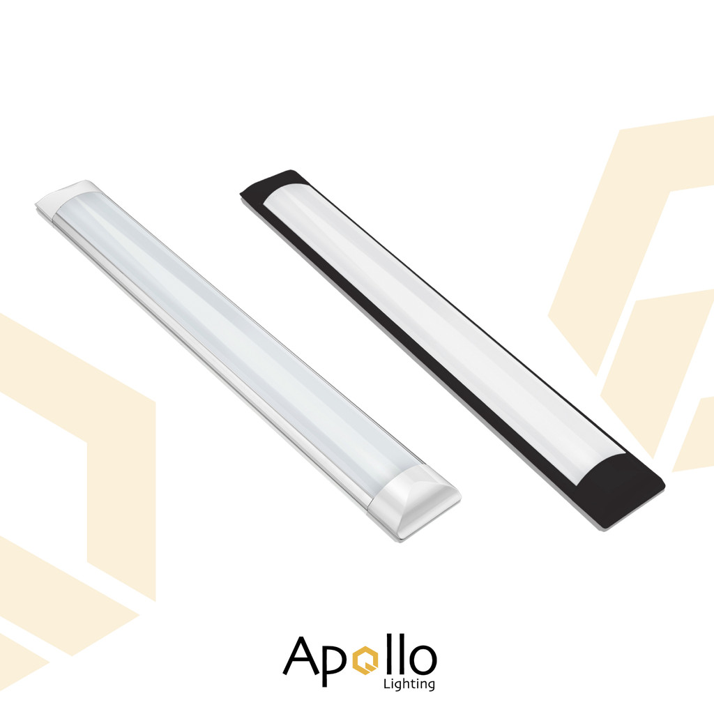 Kit 3 Luminaria slim Led 36w Branco/Preto 120cm Linear com calha sobrepor 3000K 6500K 4000K em Oferta na Shopee