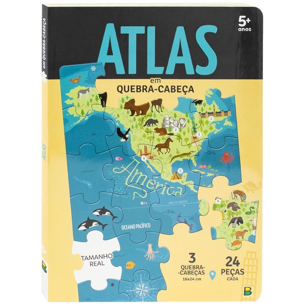 Livro Quebra-Cabeça | QC20X27 | Nosso Mundo: Atlas