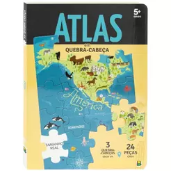 Livro Quebra-Cabeça | QC20X27 | Nosso Mundo: Atlas