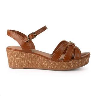 Sandália Dakota Anabela - Feminino - Marrom