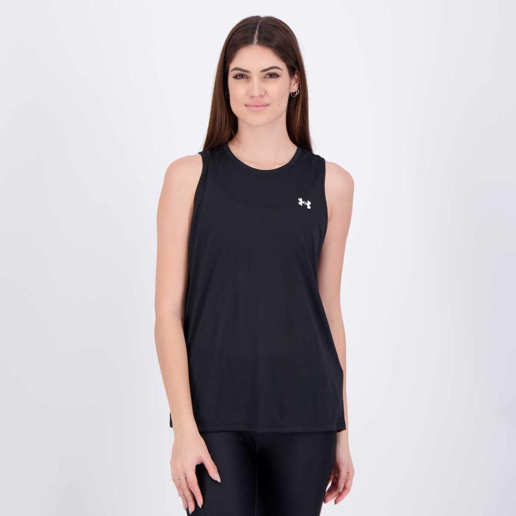 Regata Under Armour Tech Tank Solid Basic Feminina Preta