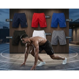 Kit 3, 4 ou 6 Bermudas Masculinas Basicas Dry Fit Com Ziper No Bolso