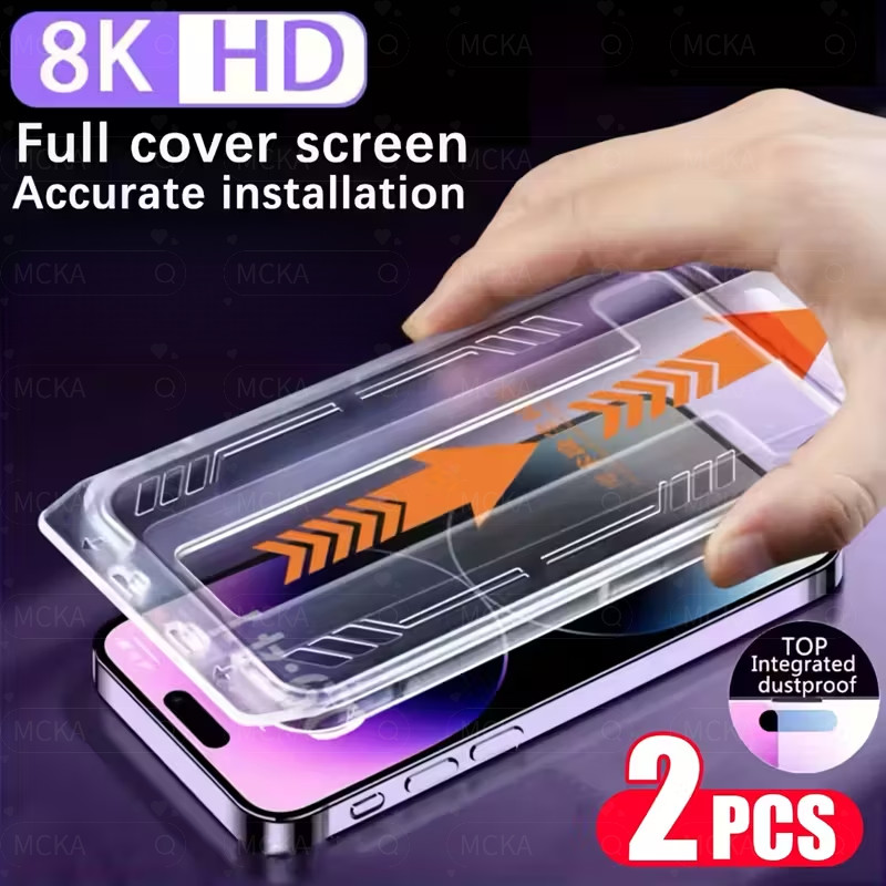 PARA Samsung Full Range 9H HD Filme temperado PARA Samsung S26 S26ultra S25 S24 S23 S22 S21 Remoção automática de poeira