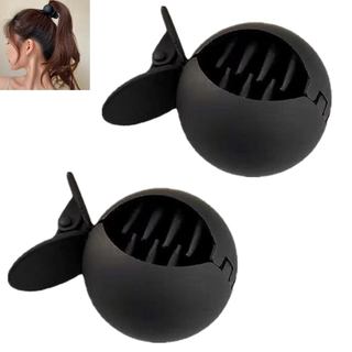 Conjunto de 2 Presilhas para Cabelo em Forma de Cauda de Pônei, Presilha Criativa Estilo Coreano, Presilha Antiderrapant