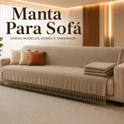 Manta Para Sofá Tipo Capa Luxuosa 4,00M x 1,80M / 3,00M x 1,80 / 2,40 x 1,80 / 2,10 x 1,20 Manta Gigante Super King
