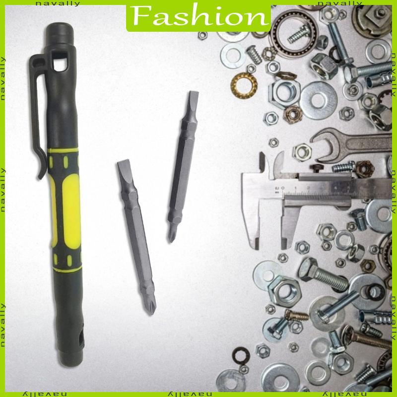 nava 4 1 Chave Fenda Durável Ferramentas Manuais Bolso Bits Caneta Ferramenta Reparo Precisão