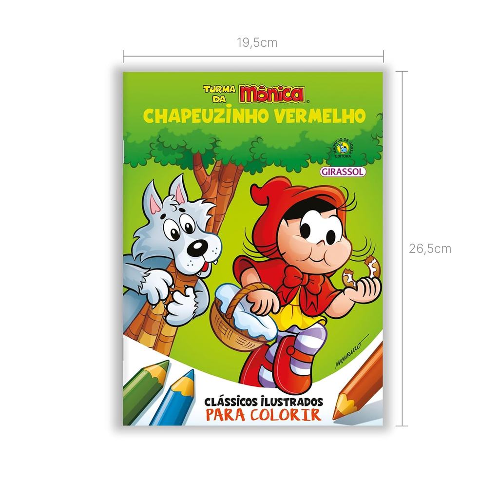 Turma da Mônica | Clássicos Ilustrados para Colorir | Chapeuzinho Vermelho · foto 2