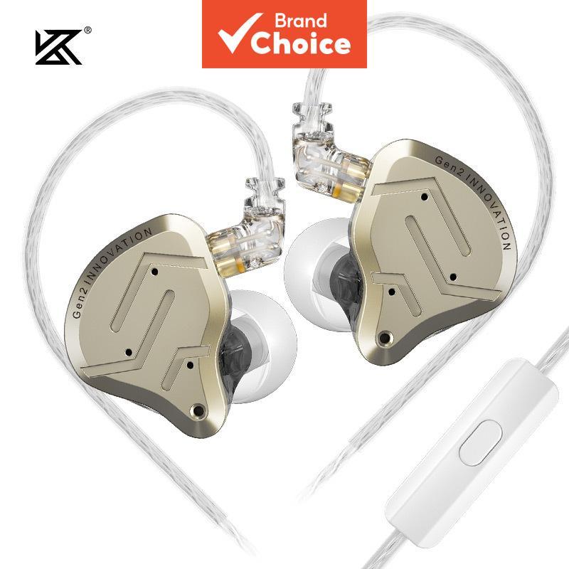 KZ ZSN Pro 2 Fones De Ouvido Hybrid Drive 1BA + 1DD Intra-Auriculares De Metal HiFi HD Call Bass DJ Music Headphonesport