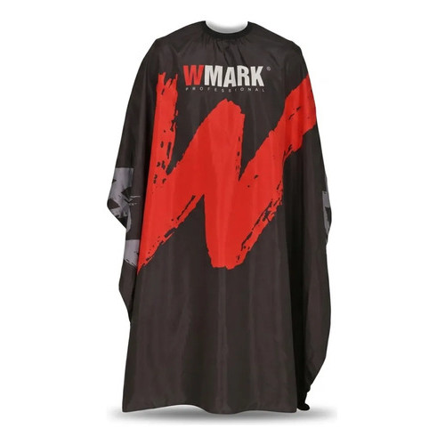 Capa Corte Com Elastico Wmark Preto Cabeleireiro Barbeiro 