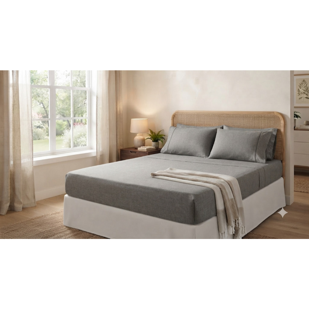 Jogo de Cama Lençol e Fronha Solteiro Casal Queen Premium Macio Confortável Kit Cama Completo Micropercal 400 fios