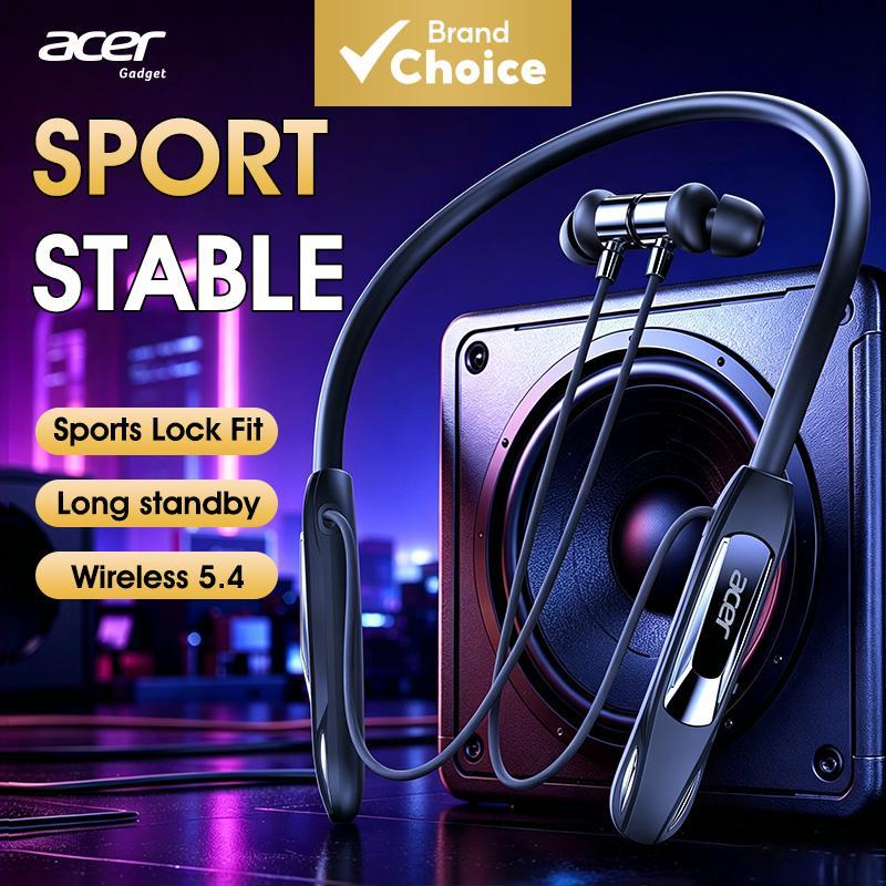 Acer OHR810 Fones De Ouvido Sem Fio Neckband Com Microfone Bluetooth USB Tipo-C Para Música Uso Diário Viagem Deslocamen