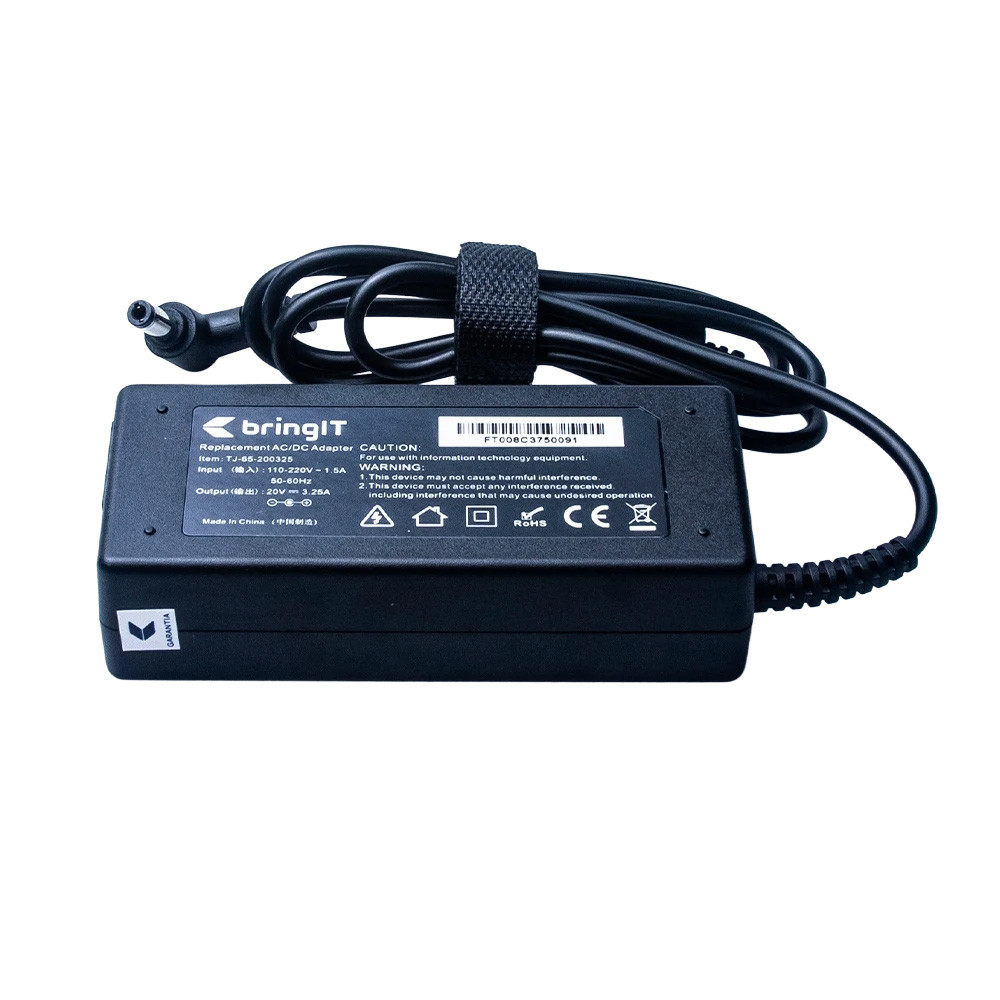 Fonte Carregador para Notebook Lenovo Ideapad S400 20V 3.25A 65W