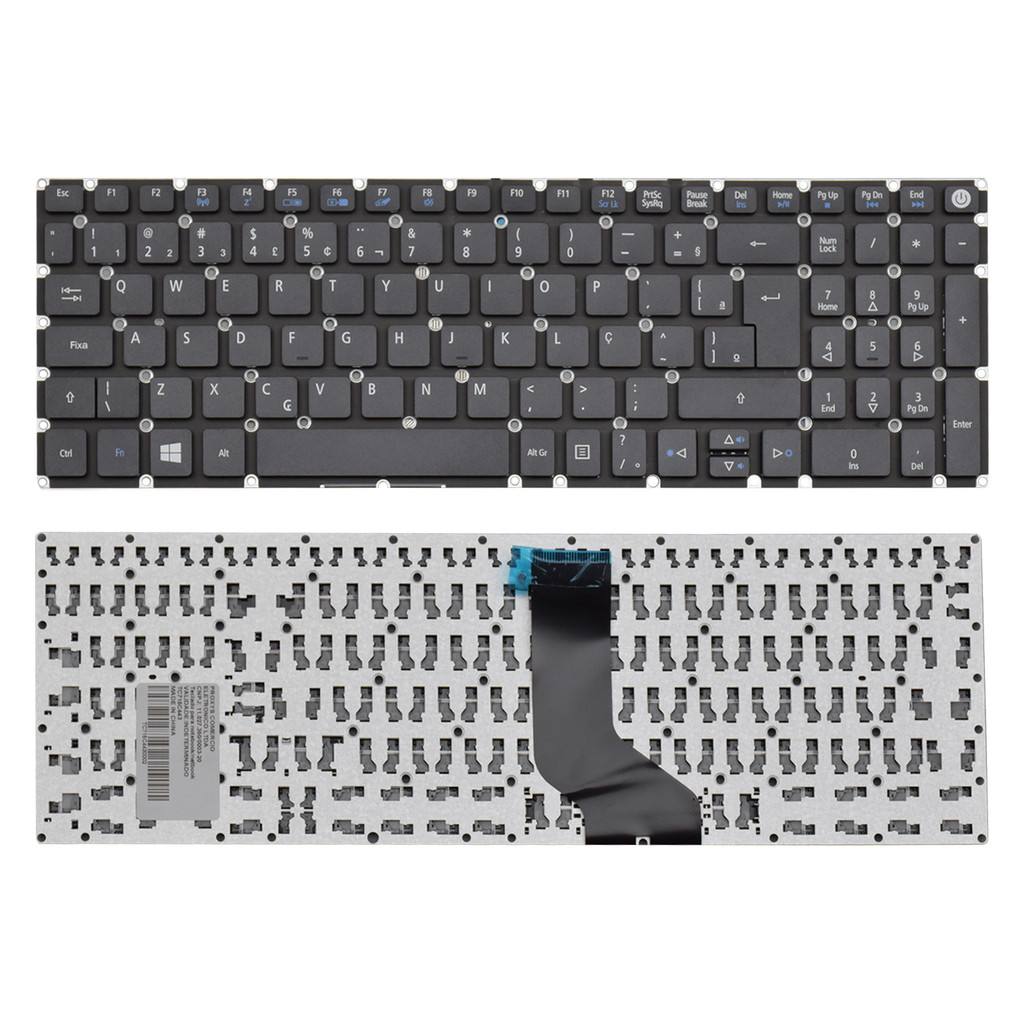 Teclado para Notebook Acer Aspire E5-573 ABNT2 - F3 WI-FI