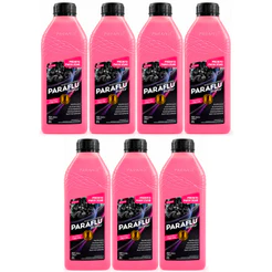 Kit 7L Aditivo Radiador Paraflu Orgânico Rosa Long Life Pronto para Uso 103004