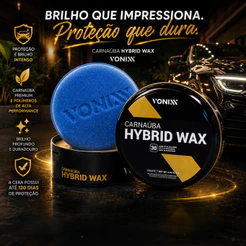Cera De Carnaúba Automotiva 120ml Hybrid Wax Vonixx - Proteção e o Brilho da Mais Pura Carnaúba