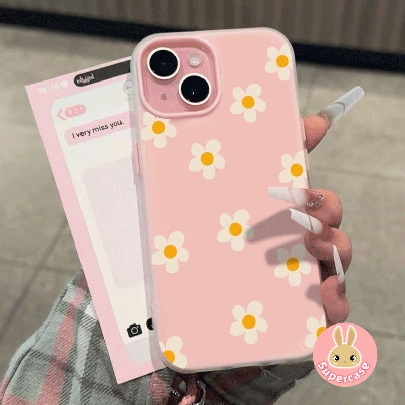 Capa De Telefone De Flor Simples Branca Para Samsung Galaxy A17 A33 A32 A31 A30S A30 A26 A25 A24 A23 A22 A21S A20S A20 A
