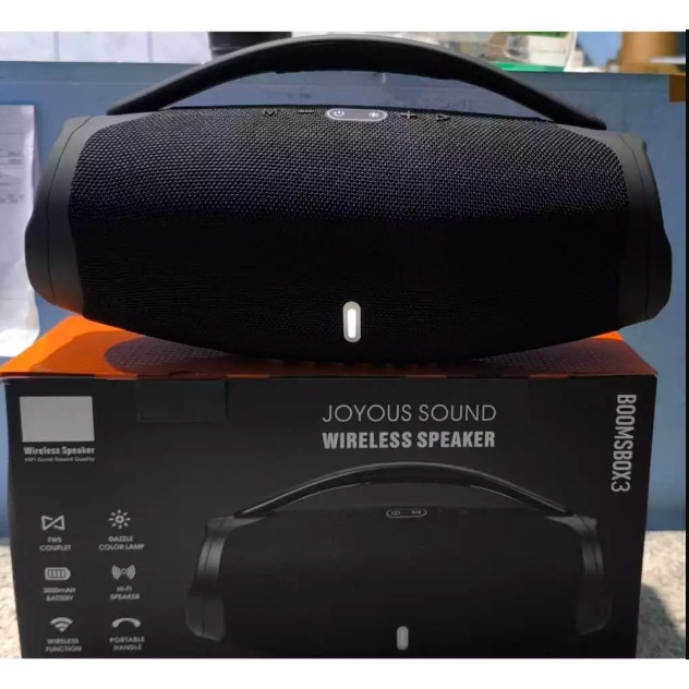 Caixa de som BOMBOX 3 GRANDE portatil radio fm e bluetooth