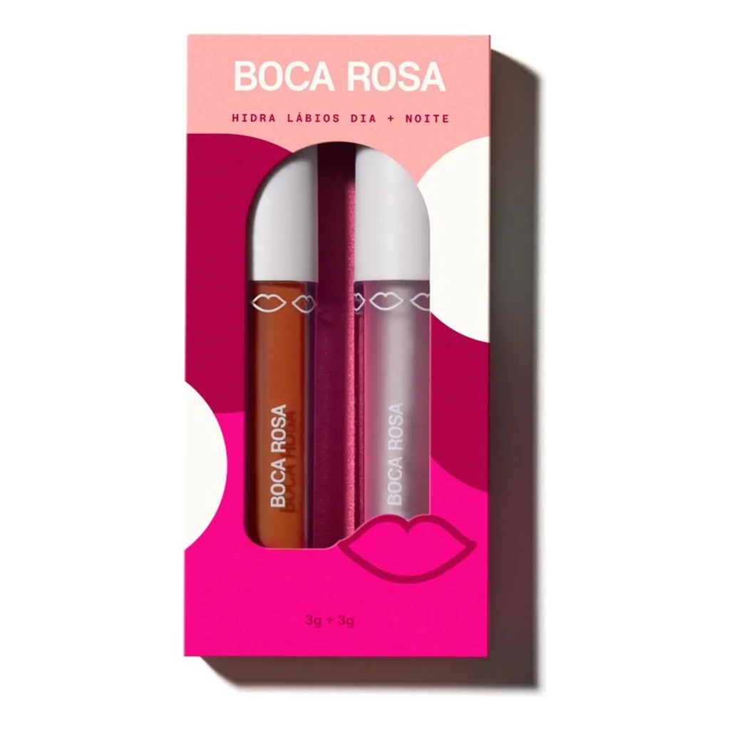 Combo Boca Rosa Hidra Lábios Dia E Noite Bege | Natural