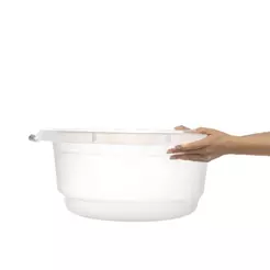 Bacia Plástica Transparente 27,5L Hydrus Sanremo