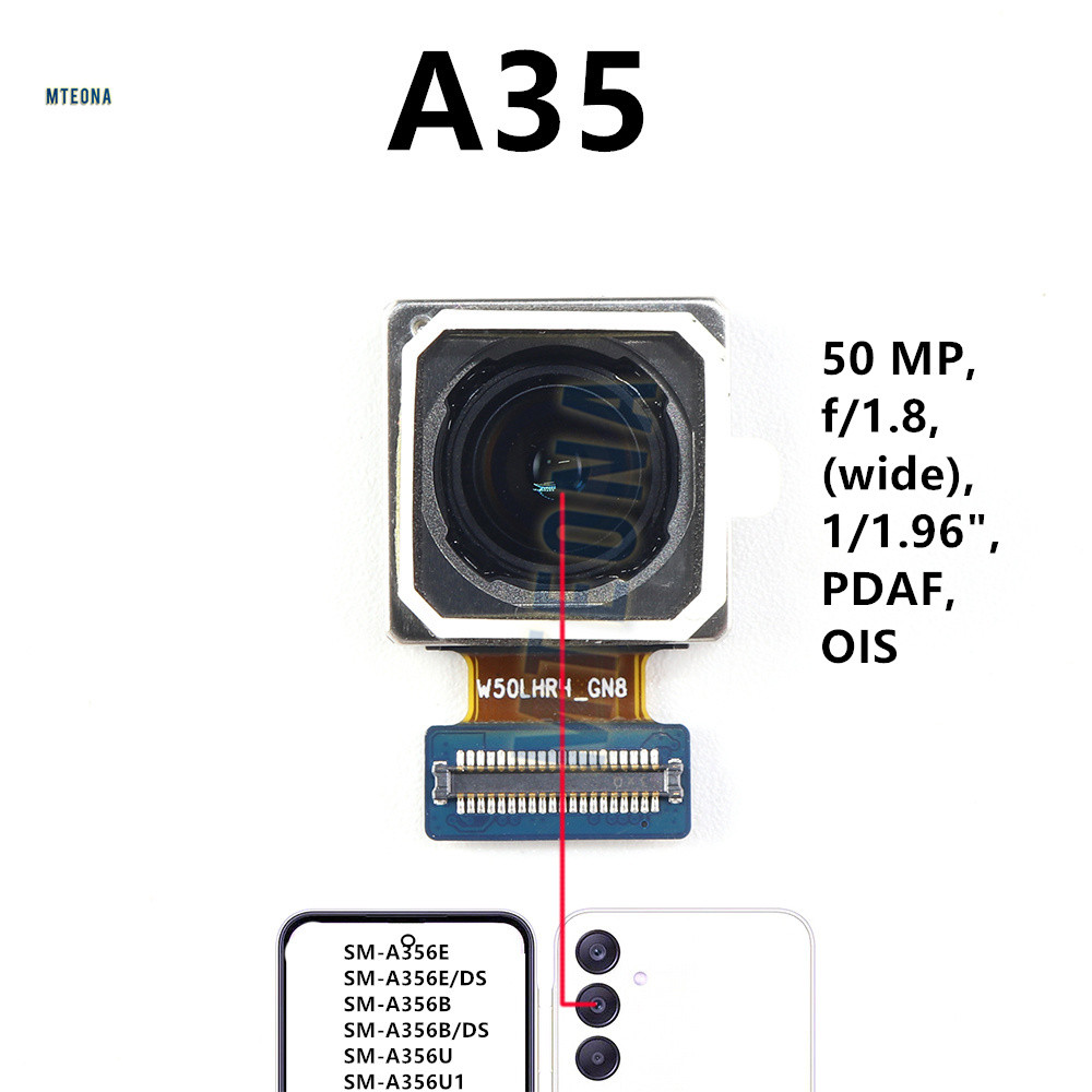 Módulo De Câmera Traseira Principal Grande , 50MP , Para Samsung Galaxy A35 A356