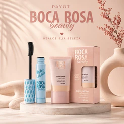 Kit Boca Rosa Beauty By Payot Base Líquida + Máscara Para Cílios Longa Duração