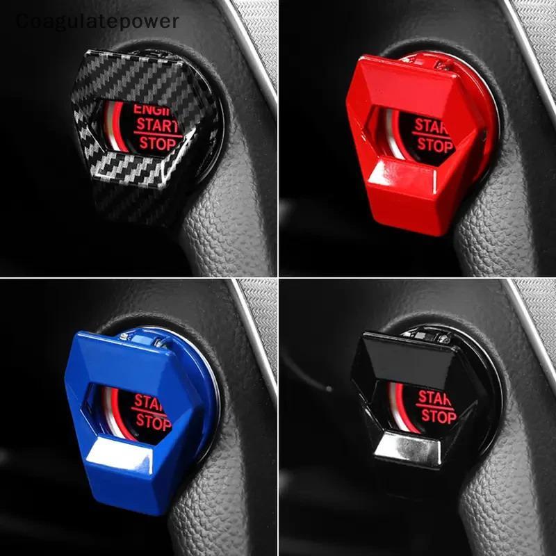COA Novo Botão Interruptor De Parada De Partida Do Motor Carro Capa Decorativa Acessórios Automóveis Stiy Interior-Estil