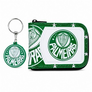 Carteira + Chaveiro Emborrachado Palmeiras Verdão Masculino Porta Cartão Presente