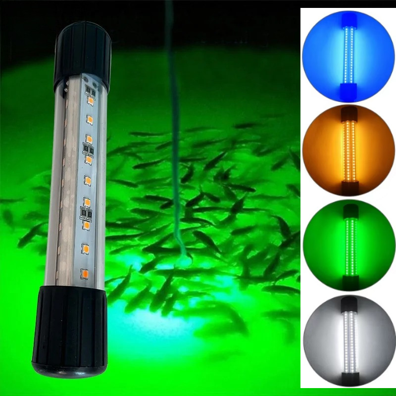 12V LED Luz De Pesca Luzes De Lâmpada Subaquática Para Agricultura De Salmão E Em Mar Profundo