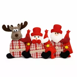Kit 3 Enfeite para Árvore Natal Decoração Natalina para Casa
