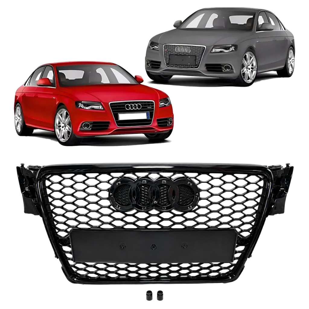 Grade Superior Colmeia Dianteiro Friso Black Piano Rs4 Audi A4 2009 2010 2011 2012 Novo 8K08536511Qp