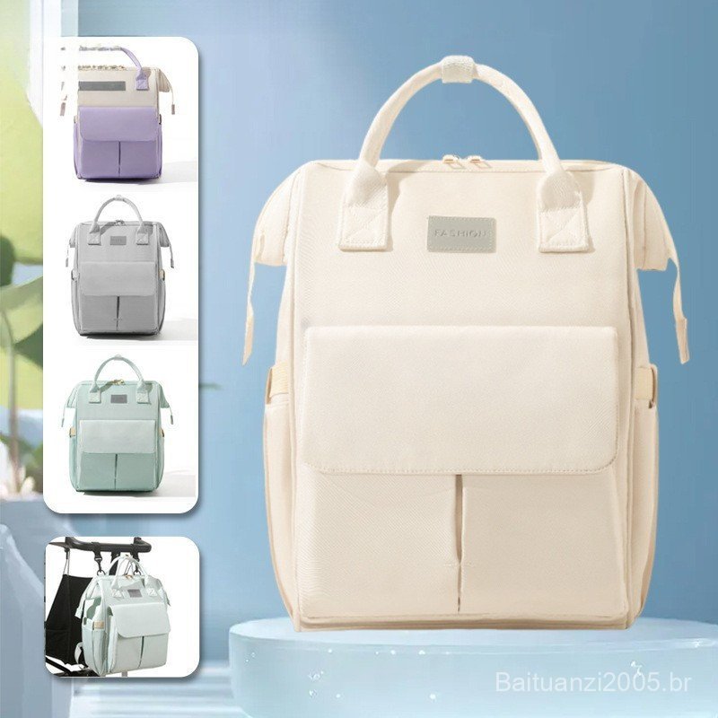 Mochila de Grande Capacidade para Mães - Bolsa de Viagem Multifuncional para Mãe e Bebê TPFY