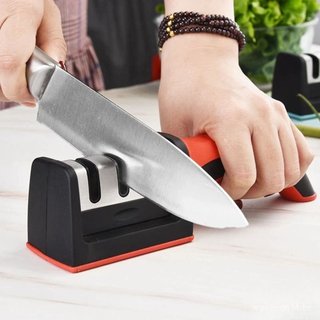 Amolador Afiador  De Cozinha Facas Em Aço Inox Profissional Com 3 Afiadores Profissional  Ferramenta Com Afiação Rápida