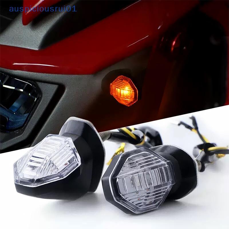 Mini Motocicleta LED Luzes De Sinalização 2 Pçs Universal 12V Âmbar Piscas Para Bicicletas Esportivas E Motocicletas Ace