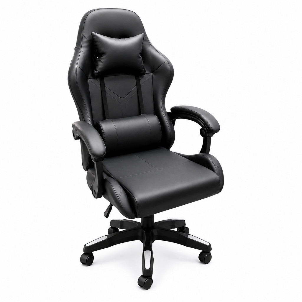Cadeira PC Gamer De Escritório Giratoria Reclinavel Confortavel Com Almofada para Lombar e Pescoço