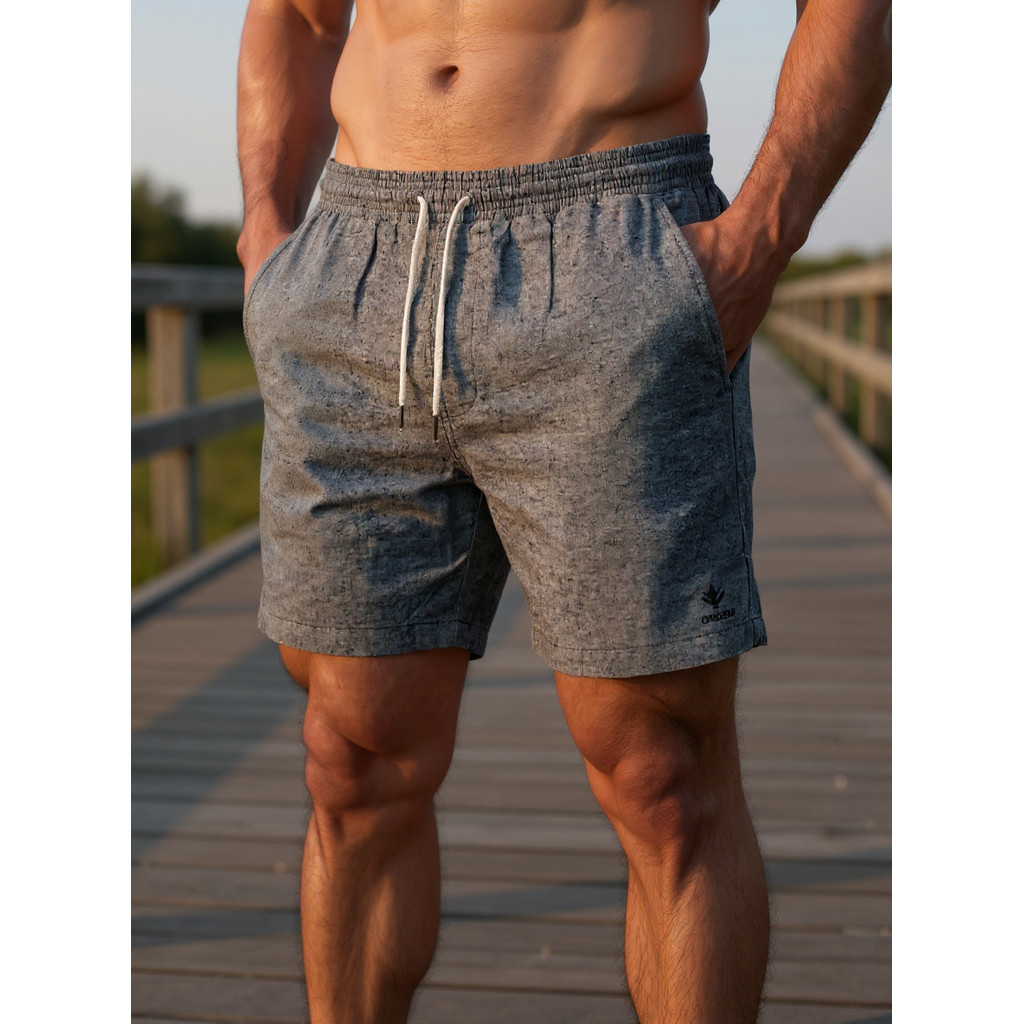 Kit 3 Bermudas Masculinas Linho Elastano Praiana Confortável Verão — Magazine NP