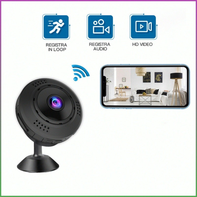 Câmera De Vigilância Inteligente De Alta Definição, Mini Câmera, Casa Inteligente, Visão Noturna Infravermelha