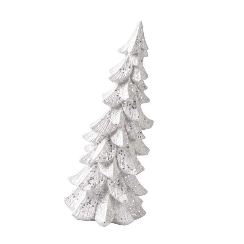 YU Estatueta De Natal Com Destaque Branco Para Exibição De Férias Forma De Árvore