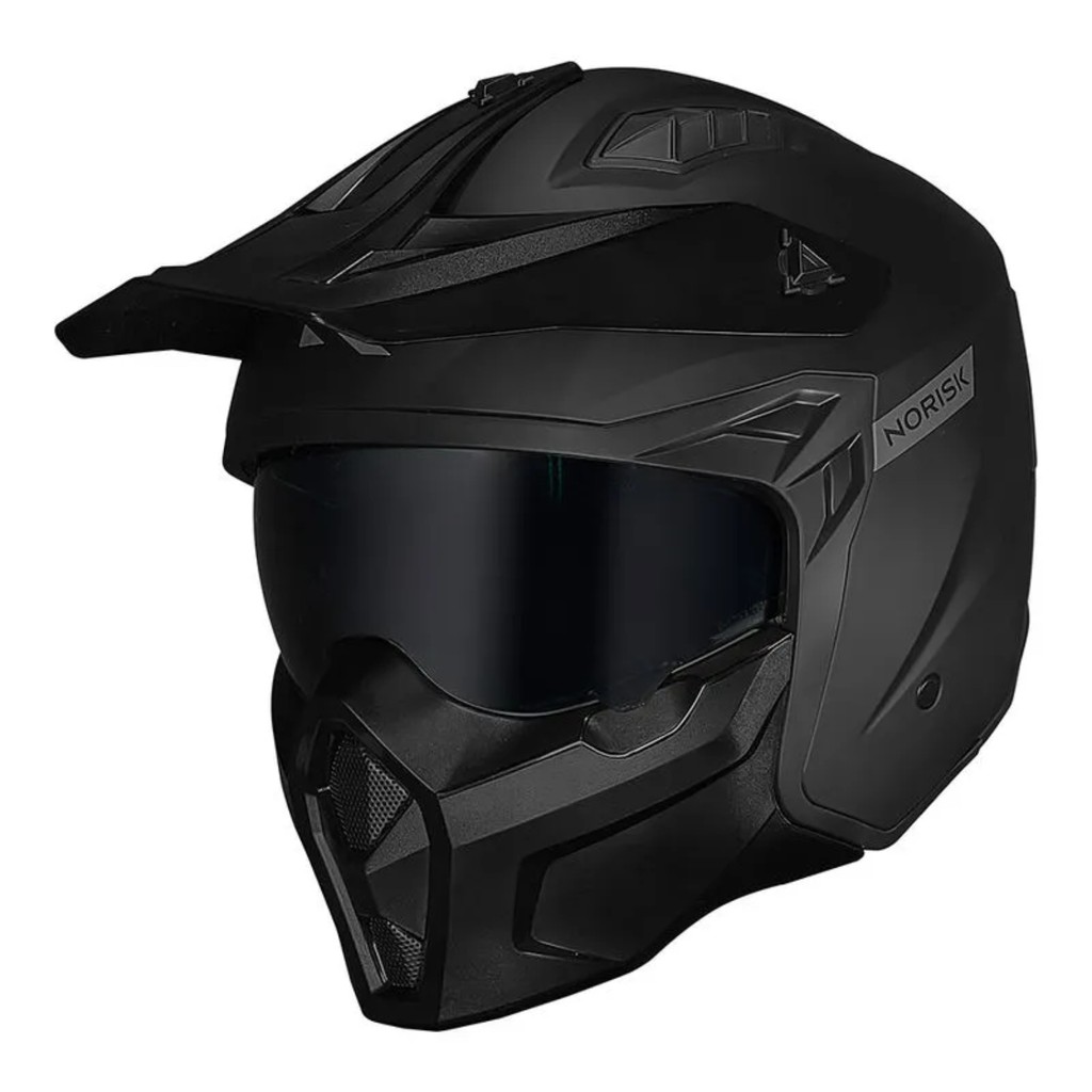 Capacete Moto Norisk Darth Ii Monocolor Matte Black Óculos masculino feminino
