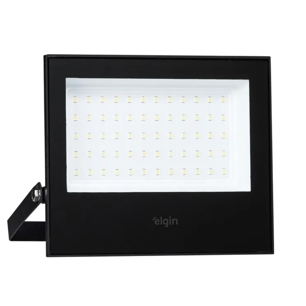 Refletor Led 100w 6500k 8.000 Lúmens Preto Bivolt Elgin