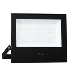 Refletor Led 100w 6500k 8.000 Lúmens Preto Bivolt Elgin