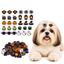 200 Adesivos Halloween Encantado EVAPet Shop Cão Banho eTosa