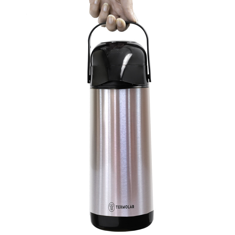 Garrafa Térmica Lumina Inox 1 Litro Quente Frio Termolar · foto 2