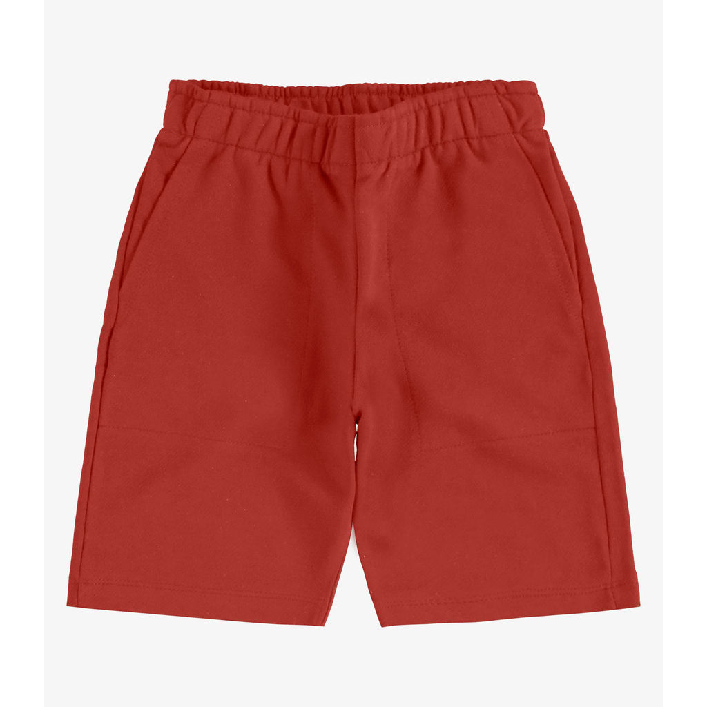 Bermuda Moletom Sarjado Infantil Rovi Kids Laranja
