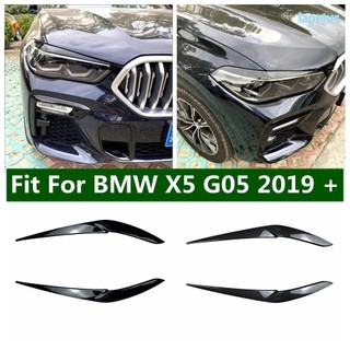 Cabeça Dianteira Luz De Nevoeiro Decoração Quadro Capa Guarnição Apto Para BMW X5 G05 2019-2022 ABS Fibra Carbono/Preto 
