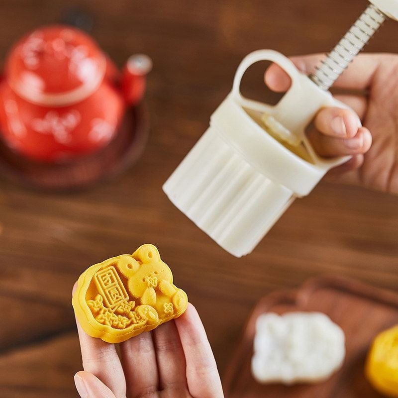 Mooncake molde cozimento doméstico feijão Mung bolo ferramenta de impressão meados do outono Osmanthus pastelaria moedor