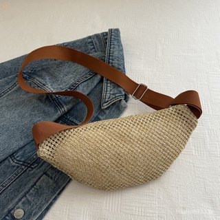 Sacola De Vime De Grande Capacidade Com Alça Ajustável Para Uso Diário Bolsa De Verão