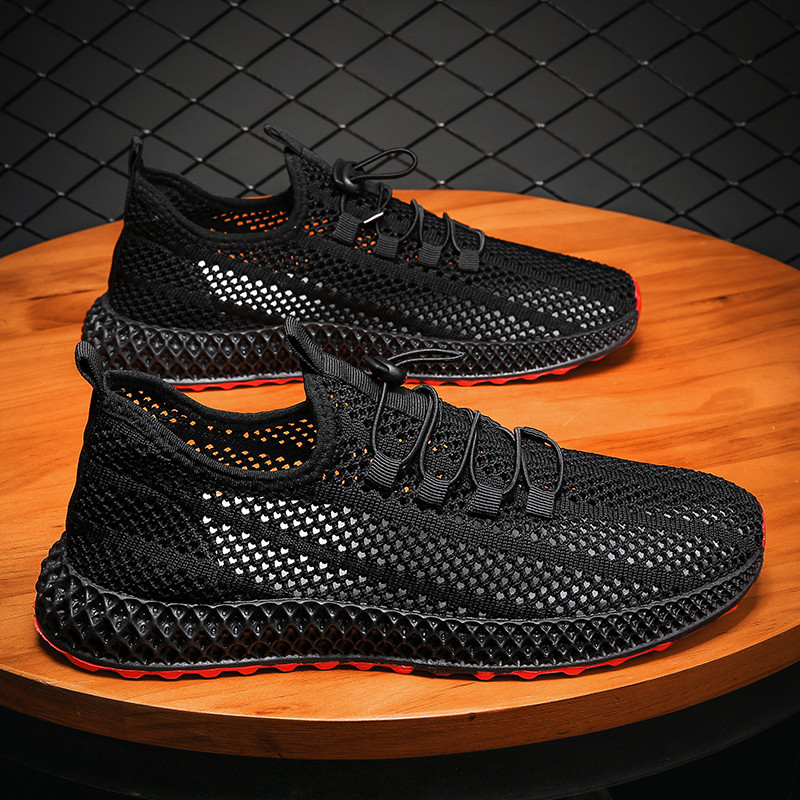 Sandálias masculinas verão exterior Wear respirável malha fina Wading sapatos de malha ao ar livre leve lazer esportes A