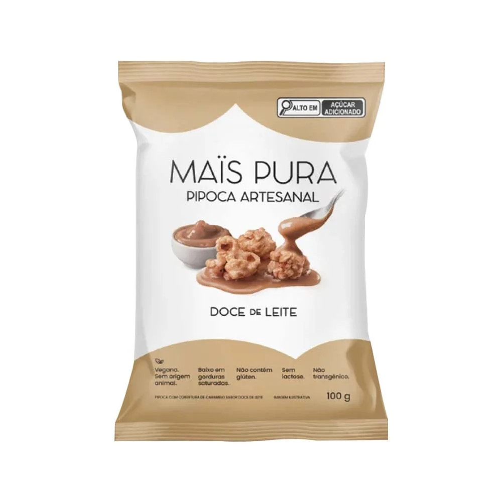 PIPOCA MAIS PURA DOCE LEITE 100G