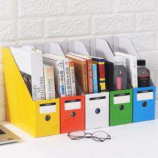 Caixa de estante de papel 5 cores colorido arquivo rack cesta estudante caixa de arquivo prateleira material de escritór
